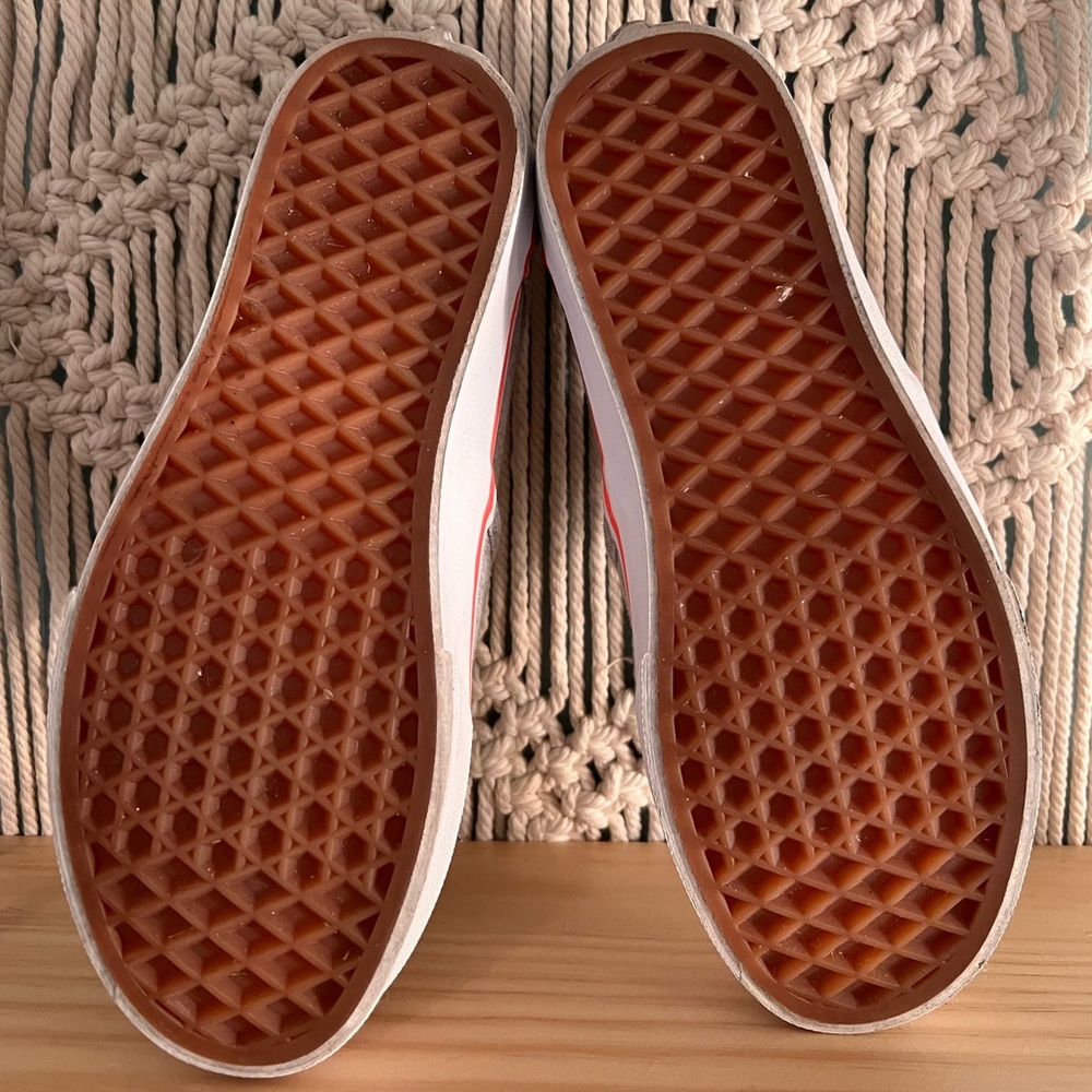 Jersey Soft Vans. Gray With Pink Stripe Size 6 - image 8